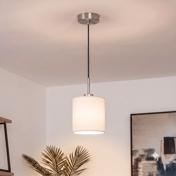 Brilagi - LED-Pendelleuchte NUBILA mit Kabelaufhängung 1xE27/60W/230V Ø 14 cm schwarz/weiß