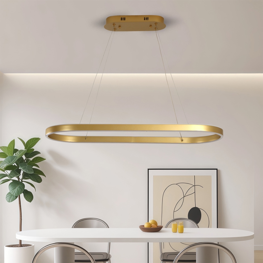 Brilagi - LED-Pendelleuchte PONDIE LED/44W/230V 80x30 cm in Gold
