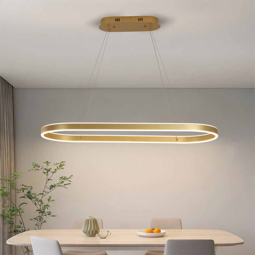 Brilagi - LED-Pendelleuchte PONDIE LED/44W/230V 80x30 cm in Gold