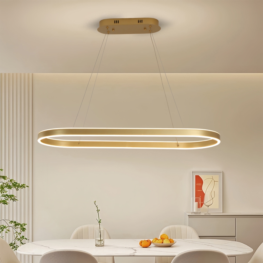 Brilagi - LED-Pendelleuchte PONDIE LED/44W/230V 80x30 cm in Gold