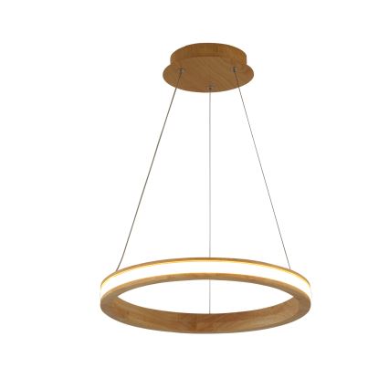 Brilagi - LED-Pendelleuchte UMEA WOOD an Seil, LED/30W/230V, Ø 40 cm, Holz