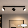 BRILAGI - LED RGB+CCT dimmbarer Einbaustrahler MONO 3xGX53/14W/230V 2700-6500K Wi-Fi Tuya schwarz