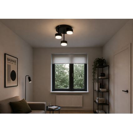 BRILAGI - LED RGB+CCT dimmbare Aufbau-Deckenleuchte MONO 3xGX53/14W/230V 2700-6500K Wi-Fi Tuya schwarz