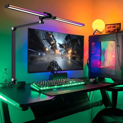 Brilagi - LED RGB dimmbare Touch-Tischlampe mit Klemme VARIO LED/18W/230V 3000-6500K CRI 96