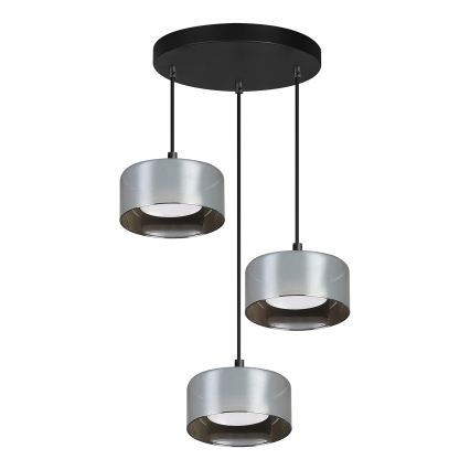BRILAGI - AURA LUX LED RGB+CCT dimmbare Pendelleuchte mit Stahlseilaufhängung 3xGX53/14W/230V 2700-6500K Wi-Fi Tuya schwarz/rauchgrau
