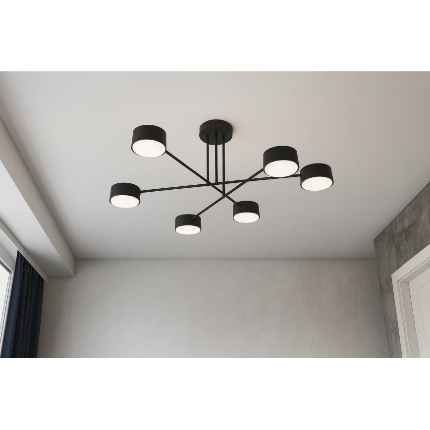 BRILAGI - LED RGB+CCT dimmbare aufgesetzte Deckenleuchte MONO 6xGX53/14W/230V 2700-6500K Wi-Fi Tuya schwarz