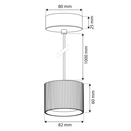 BRILAGI - LED RGB+CCT dimmbare Hängeleuchte an Kabeln STRIPY 1xGX53/14W/230V pr. 82 mm 2700-6500K Wi-Fi Tuya weiß