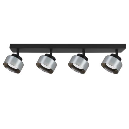 BRILAGI - LED RGB+CCT dimmbare Einbauleuchte AURA LUX 4xGX53/14W/230V 2700-6500K Wi-Fi Tuya schwarz/rauchfarben