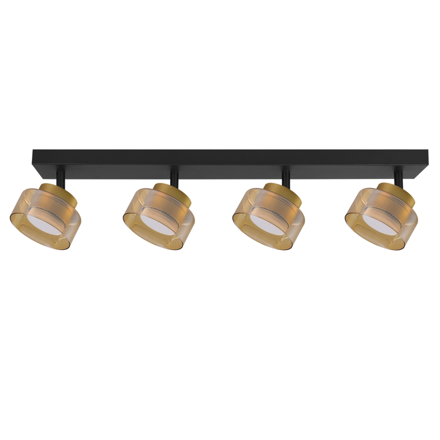 BRILAGI - LED RGB+CCT dimmbarer Deckenspot AURA LUX 4xGX53/14W/230V 2700-6500K Wi-Fi Tuya schwarz/gold