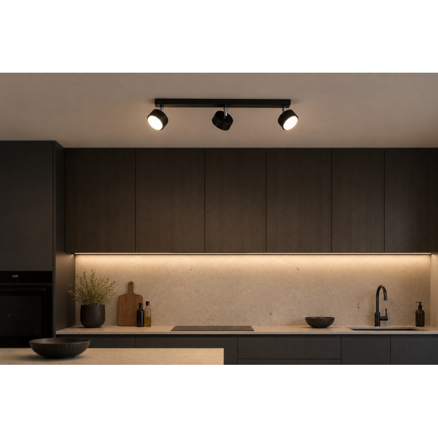 BRILAGI - LED RGB+CCT dimmbarer Einbaustrahler MONO 3xGX53/14W/230V 2700-6500K Wi-Fi Tuya schwarz