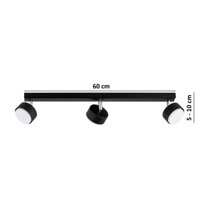 BRILAGI - LED RGB+CCT dimmbarer Einbaustrahler MONO 3xGX53/14W/230V 2700-6500K Wi-Fi Tuya schwarz