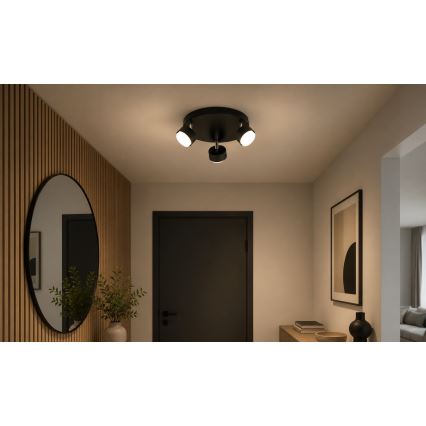 BRILAGI - LED RGB+CCT dimmbarer Einbaustrahler MONO 3xGX53/14W/230V 2700-6500K Wi-Fi Tuya schwarz