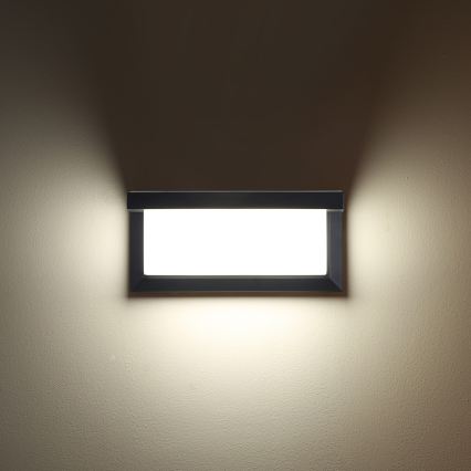 Brilagi - LED RGBW dimmbare Außenwandleuchte BRICKY 1xE27/15W/230V 2700-6500K anthrazit IP54