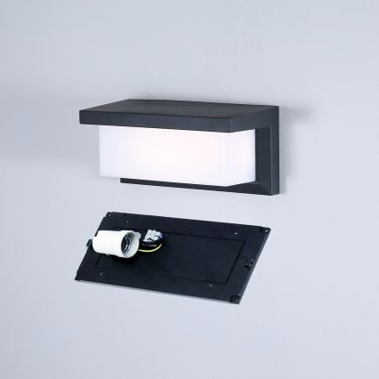 Brilagi - LED RGBW dimmbare Außenwandleuchte BRICKY 1xE27/9W/230V 2700-6500K anthrazit IP54