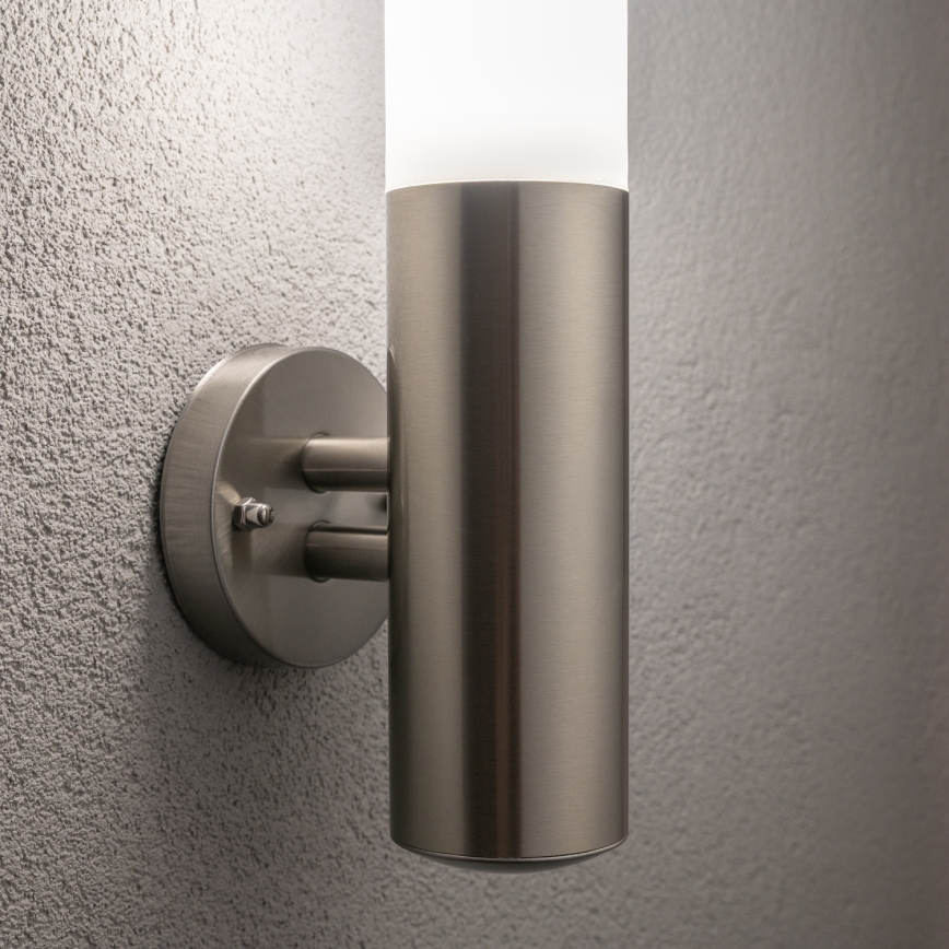 BRILAGI - LED RGBW dimmbare Außen-Wandleuchte ELIA 1xE27/6,5W/230V 2700-6500K IP44 Wi-Fi mattchrom
