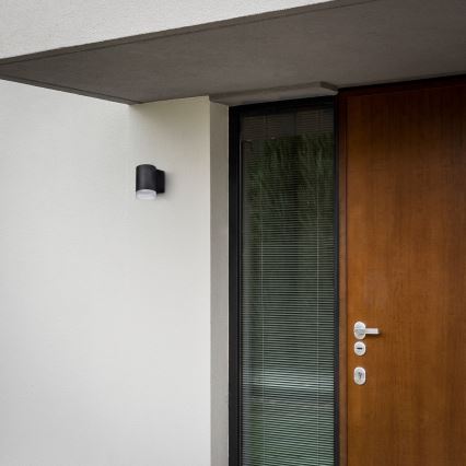 Brilagi - LED RGBW dimmbare Außen-Wandleuchte MATERA 1xGU10/4,8W/230V 3000K IP54 schwarz + Fernbedienung