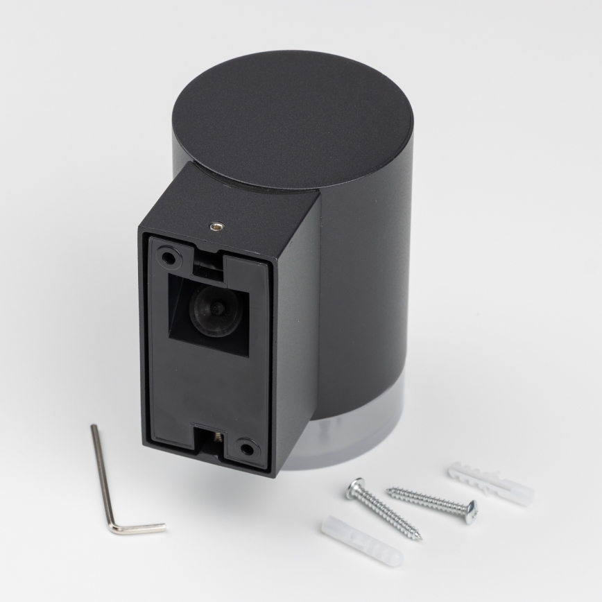 Brilagi - LED RGBW dimmbare Außen-Wandleuchte MATERA 1xGU10/6W/230V 3000K IP54 schwarz + Fernbedienung