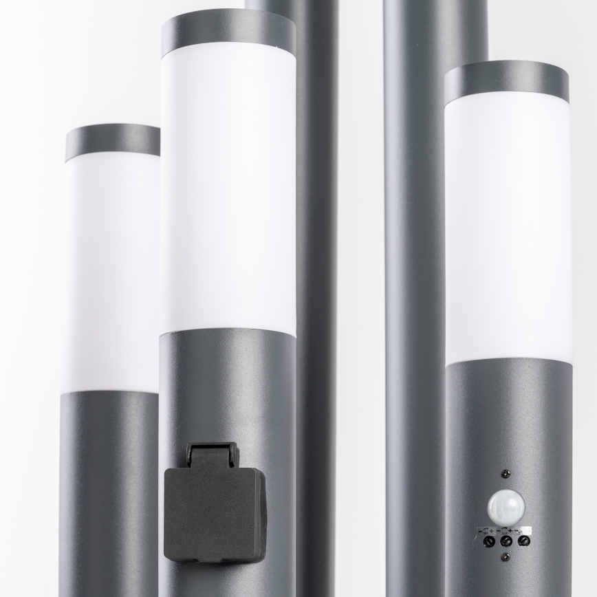 BRILAGI - LED RGBW dimmbare Außenlampe ELIA 1xE27/6,5W/230V 2700-6500K IP44 WLAN 100 cm Anthrazit