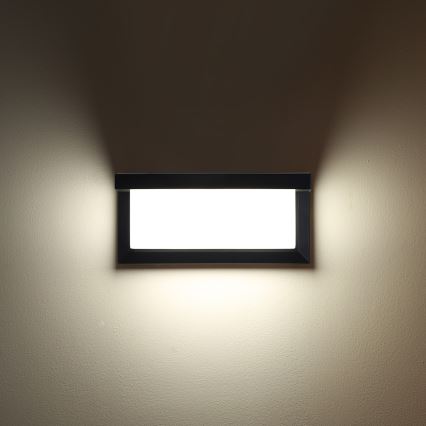Brilagi - LED RGBW dimmbare Außenwandleuchte BRICKY 1xE27/15W/230V 2700-6500K IP54 schwarz
