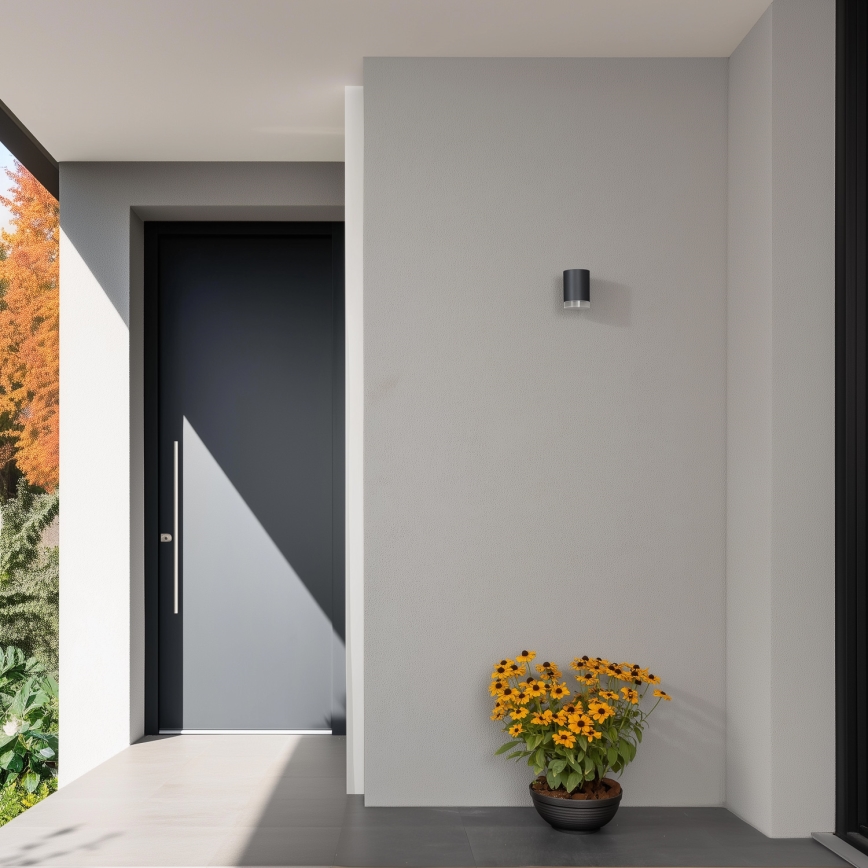Brilagi - LED RGBW dimmbare Außenwandleuchte MATERA 1xGU10/4,8W/230V 3000K IP54 Anthrazit + Fernbedienung