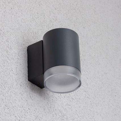 Brilagi - LED RGBW dimmbare Außenwandleuchte MATERA 1xGU10/4,8W/230V 3000K IP54 Anthrazit + Fernbedienung