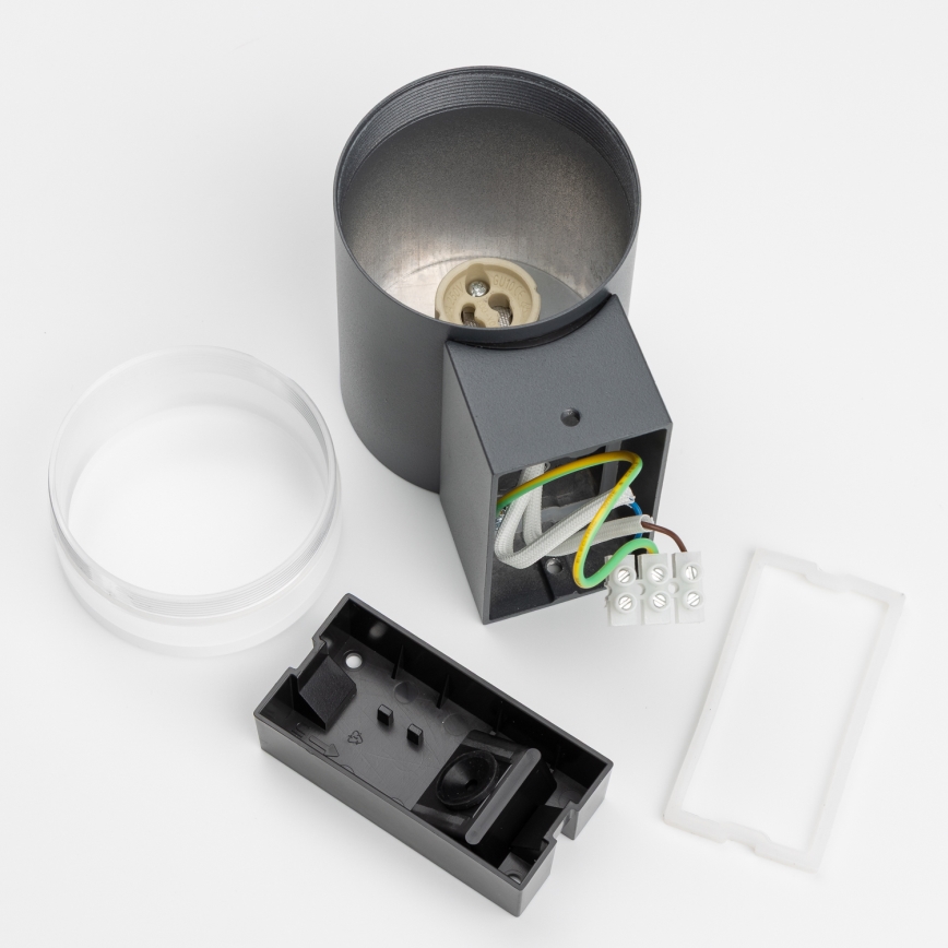 Brilagi - LED RGBW dimmbare Außenwandleuchte MATERA 1xGU10/4,8W/230V 3000K IP54 Anthrazit + Fernbedienung
