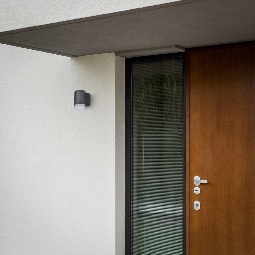 Brilagi - LED RGBW dimmbare Außenwandleuchte MATERA 1xGU10/4,8W/230V 3000K IP54 Anthrazit + Fernbedienung