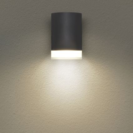 Brilagi - LED RGBW dimmbare Außenwandleuchte MATERA 1xGU10/4,8W/230V 3000K IP54 Anthrazit + Fernbedienung