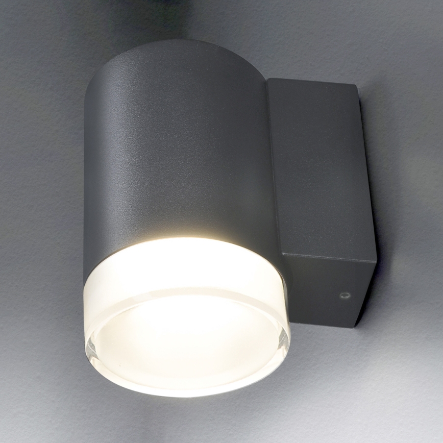 Brilagi - LED RGBW dimmbare Außenwandleuchte MATERA 1xGU10/4,8W/230V 3000K IP54 Anthrazit + Fernbedienung