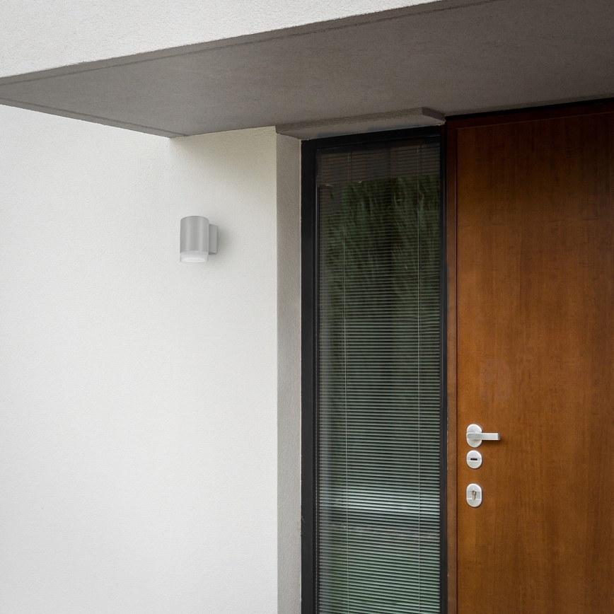 Brilagi - LED RGBW, dimmbar, Außen-Wandleuchte MATERA 1xGU10/4,8W/230V 3000K IP54 grau + Fernbedienung