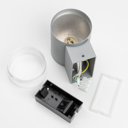 Brilagi - LED RGBW, dimmbar, Außen-Wandleuchte MATERA 1xGU10/6W/230V 3000K IP54 grau + Fernbedienung