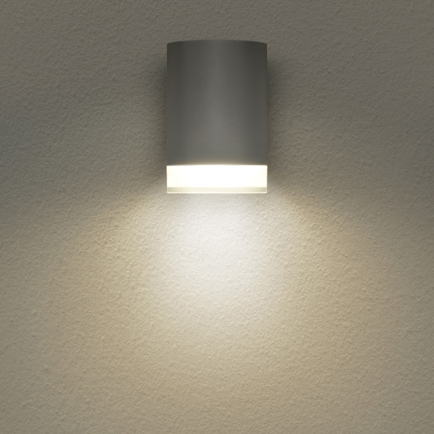 Brilagi - LED RGBW, dimmbar, Außen-Wandleuchte MATERA 1xGU10/6W/230V 3000K IP54 grau + Fernbedienung