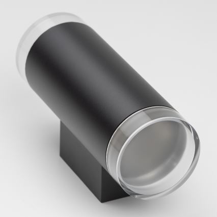 Brilagi - MATERA LED RGBW Außenwandleuchte, dimmbar, 2xGU10/4,8W/230V, 3000K, IP54, schwarz, inkl. Fernbedienung