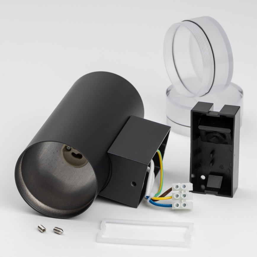 Brilagi - MATERA LED RGBW Außenwandleuchte, dimmbar, 2xGU10/4,8W/230V, 3000K, IP54, schwarz, inkl. Fernbedienung