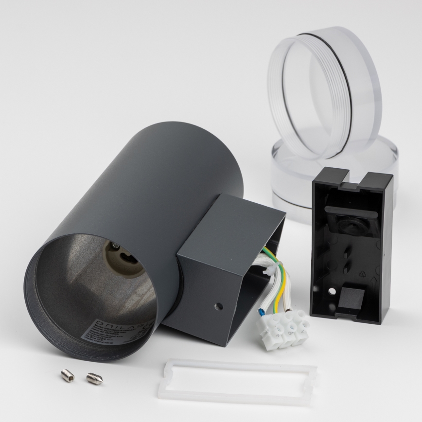 Brilagi - LED RGBW dimmbare Außenwandleuchte MATERA 2xGU10/6W/230V 3000K IP54 anthrazit + Fernbedienung