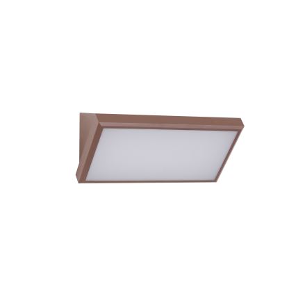 Brilagi - LED RGBW dimmbare Außenwandleuchte TRIANGLE 1xE27/9W/230V 2700-6500K IP65 braun