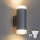 Brilagi - LED RGBW dimmbare Außen-Wandleuchte MATERA 2xGU10/4,8W/230V 3000K IP54 grau + Fernbedienung