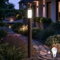 BRILAGI - LED RGBW dimmbare Außenlampe ELIA 1xE27/6,5W/230V 2700-6500K IP44 WLAN 100 cm Anthrazit
