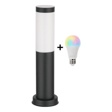 Brilagi - LED RGBW dimmbare Außenleuchte 1xE27/15W/230V 2700-6500K IP44 40 cm schwarz