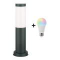 Brilagi - LED RGBW dimmbare Außenleuchte 1xE27/9W/230V 2700–6500K IP44 40 cm Anthrazit