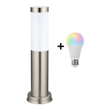 Brilagi - LED RGBW dimmbare Außenleuchte 1xE27/9W/230V 2700-6500K IP44 40 cm mattchrom