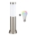 Brilagi - LED RGBW dimmbare Außenleuchte 1xE27/9W/230V 2700-6500K IP44 40 cm mattchrom