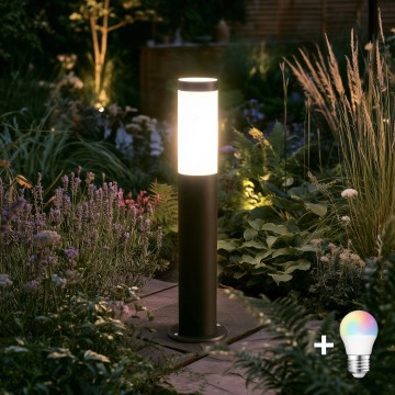 BRILAGI - LED RGBW dimmbare Außenleuchte ELIA 1xE27/6,5W/230V 2700-6500K IP44 Wi-Fi 50 cm Anthrazit