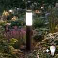 BRILAGI - LED RGBW dimmbare Außenleuchte mit Steckdose ELIA 1xE27/6,5W/230V 2700-6500K IP44 Wi-Fi 50 cm Anthrazit