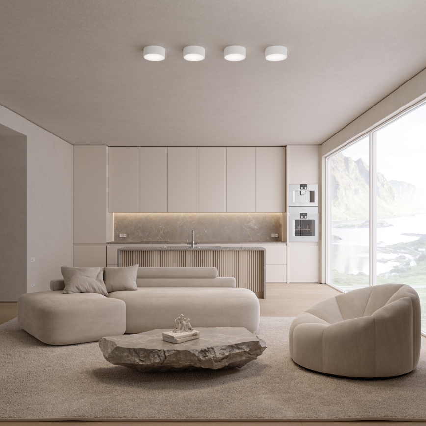 Brilagi - LED RGBW, dimmbare Badezimmer-Deckenleuchte CLARE 1xE27/9W/230V 2700-6500K Ø 20 cm IP54 Wi-Fi weiß