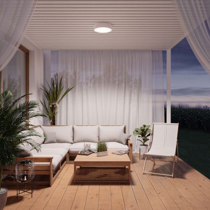 Brilagi - LED RGBW dimmbare Badezimmer-Deckenleuchte CLARE 3xE27/9W/230V 2700-6500K Ø 40 cm IP54 Wi-Fi weiß