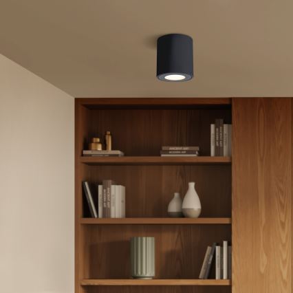 Brilagi - LED RGBW dimmbare Badleuchte MIA 1xGU10/6W/230V 3000K 84x80 mm schwarz IP54 + Fernbedienung