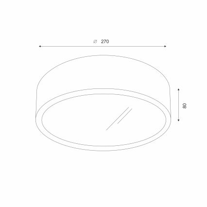 Brilagi - LED RGBW dimmbare Deckenleuchte CARVALHO 1xE27/15W/230V 2700-6500K Wi-Fi Eiche Ø 27,5 cm