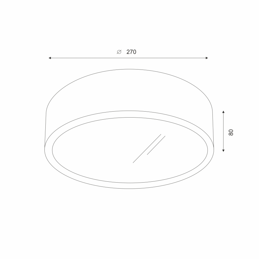 Brilagi - LED RGBW dimmbare Deckenleuchte CARVALHO 1xE27/15W/230V 2700-6500K Wi-Fi Eiche Ø 27,5 cm