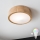 Brilagi - LED RGBW dimmbare Deckenleuchte CARVALHO 1xE27/9W/230V 2700-6500K Wi-Fi Eiche Ø 27,5 cm